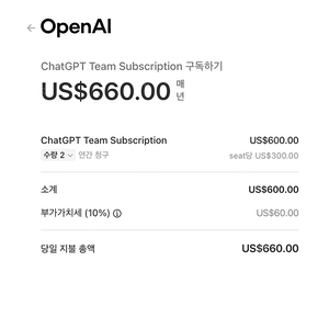 챗지피티 팀플랜 공유하실 분 찾아요 (계정간 정보 공유 안되요) ChatGPT team