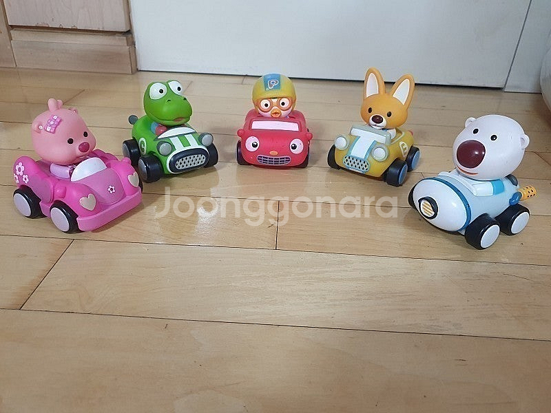 뽀로로 캐릭터 5종 큐티 붕붕 플러스 자동차 5P, 유...--1