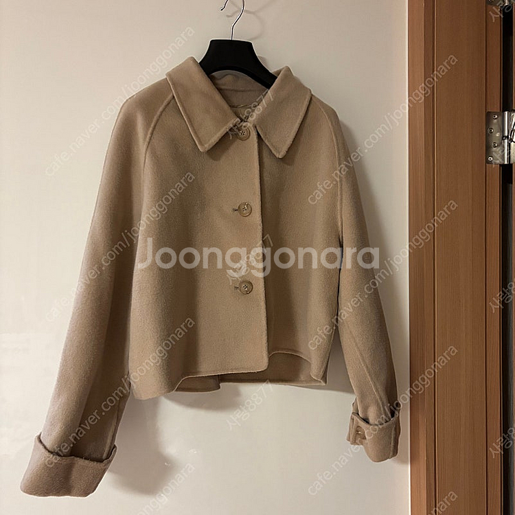 퍼빗 이프온리 구스 패딩조끼 크롭 울 핸드메이드 숏코트--0