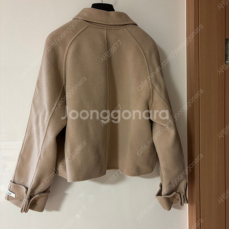 퍼빗 이프온리 구스 패딩조끼 크롭 울 핸드메이드 숏코트--8