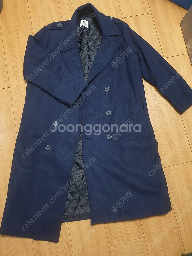 편집샵매장 (새것보관만함) / 네이비 누빔 더블 오버사...--0
