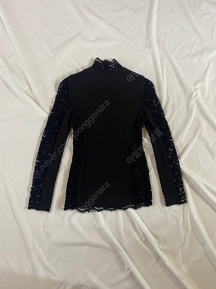 [44] obzee 오브제 벨벳 레이스 니트 블라우스 xs--8