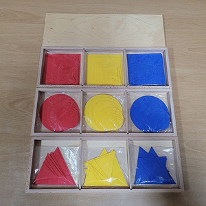 키즈에이원- 도형겹치기, 분수상자, 작은육각형, 파란색 구성상자, 대한민국지도퍼즐, 기하막대세트