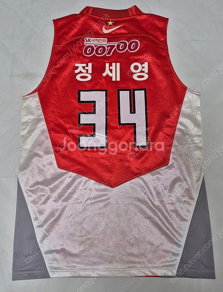 서울 SK 홈 정세영 실착 유니폼 팝니다--1
