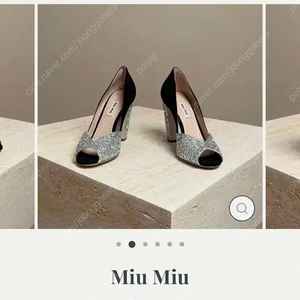 미우미우 구두 glitter pump