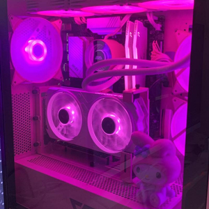 핑크색 게이밍 컴퓨터 rtx4060