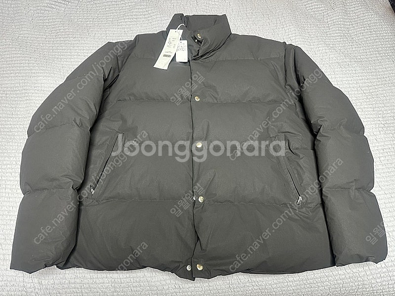 코모리 COMOLI 24AW 코튼 나일론 다운 자켓 블...--0
