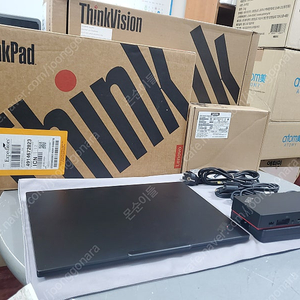 부산) 레노버 ThinkPad P1 Gen7 노트북 + 씽크패드 썬더볼트4 워크스테인션 독 + 모니터