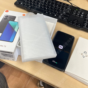샤오미 홍미노트13 레드미노트 13 블랙 국내 자급제 모델 용량 256gb 램 8gb