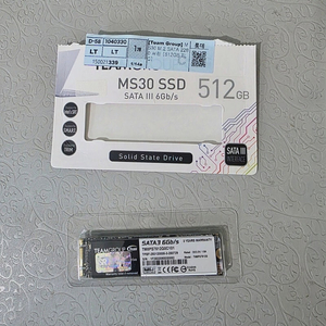 [Team Group] MS30 SSD M.2 SATA3 2280 서린 512GB 미사용 팝니다