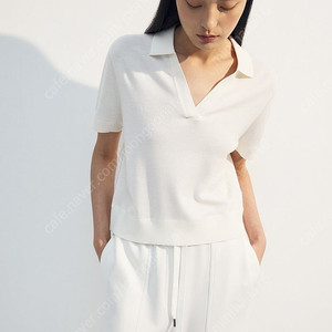 R2W Bizencia collar V KN (비젠시아 칼라 브이 니트) 아이보리 1(S)사이즈