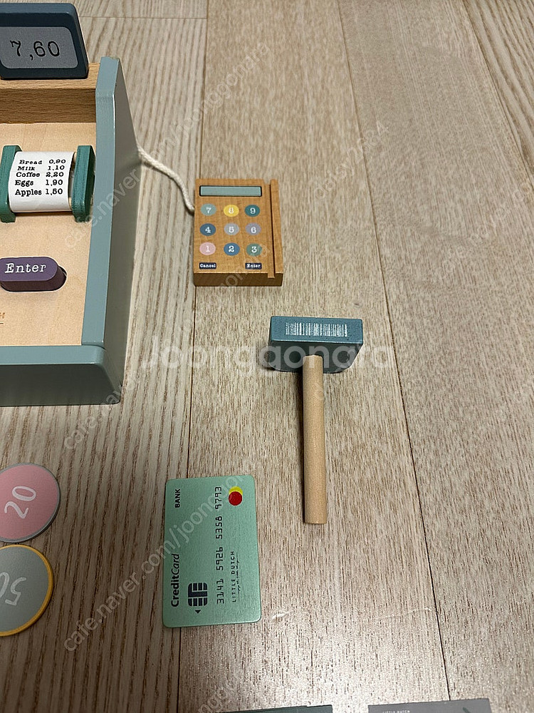 리틀더치 원목 계산기 마켓 마트 놀이 세트--3