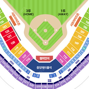 [ 5/3(토) 토요일 :: 기아 vs 한화 ] - 3루 K9 2연석, 4연석