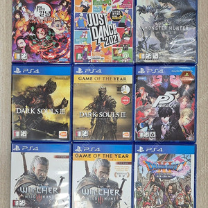 ps4 5 귀멸의칼날 저스트댄스2021 몬헌월드 다크소울3 고티 페르소나 5 위처3 고티 드퀘11