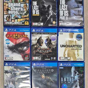 ps4 gta5 라오어 몬스터헌터 칼리스토프로토콜 언틸던