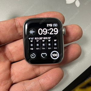 애플워치4 스테인리스 셀룰러 44mm 실버