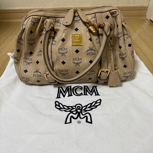 (거의새것,택포)MCM 비세토스 빅토드 보스턴백