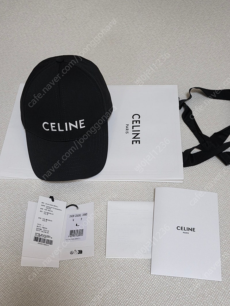 셀린느 CELINE 베이스볼 캡 - 블랙 L 판매합니다!! :)