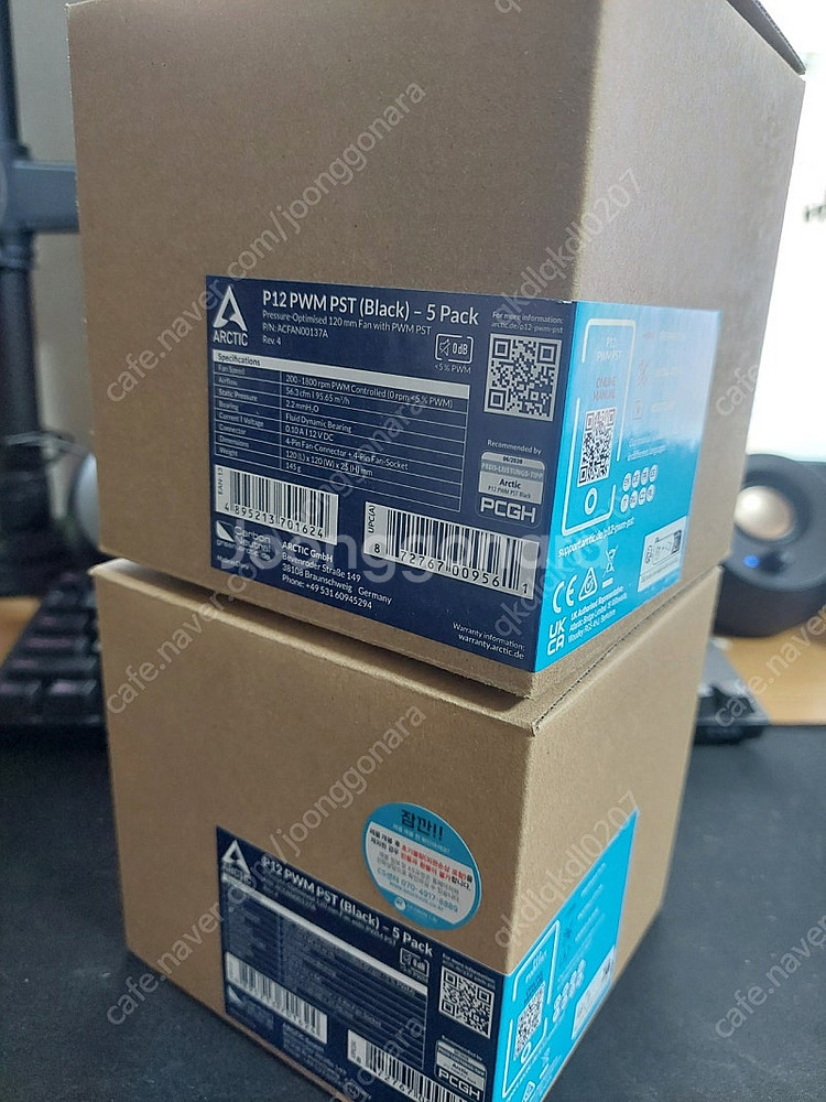 ARCTIC P12 PWM PST 서린 (밸류팩(5팩)--0