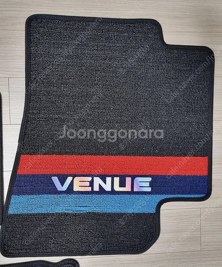 현대 베뉴 자동차 코일매트 디자인m블랙 위드차차차 1+2열 전체 새상품--3