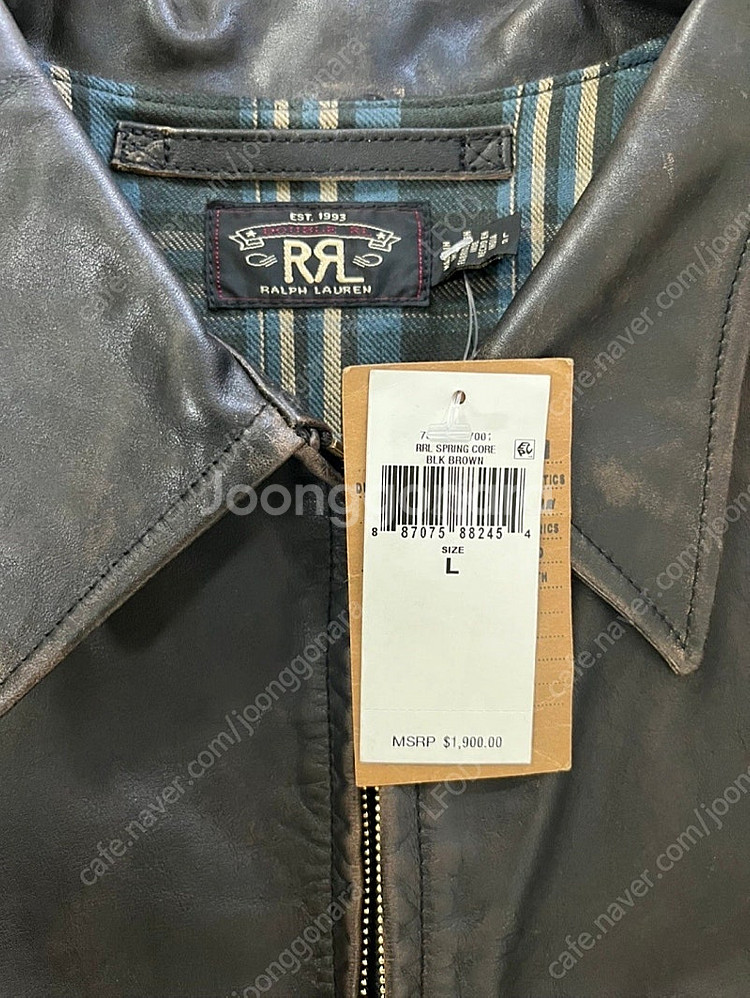 RRL 뉴스보이 레더자켓--1