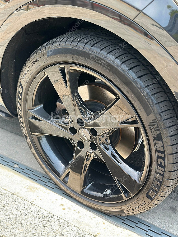 제네시스 GV80 22인치 순정휠 블랙 도장--1
