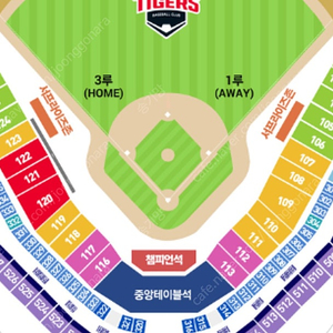 5/2 5/3 기아 한화 응원지정석 중앙테이블석 2연석 / 1자리 / 3연석 kia 타이거즈 이글스 응원특별석