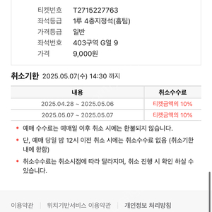 5/7 수요일 고척돔 기아 키움 1루 4층지정석 2연석