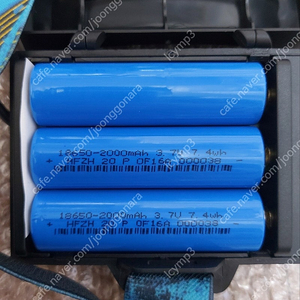 충전식 헤드랜턴 새제품 배터리 6000 mah 수량 3개