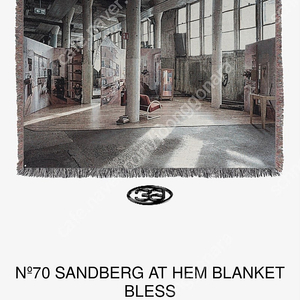 블레스 블랭킷(Bless blanket) - sandberg at hem blanket,2021(사이즈: h:1480 x w:2200 mm)​미사용 새재품