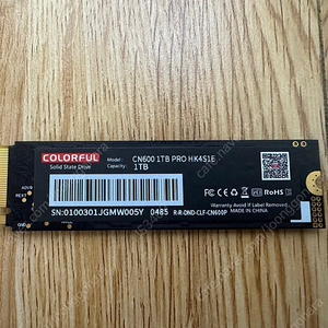 컬러풀 CN600 PRO M.2 NVMe ssd 1테라 택포 5.5만