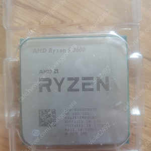 AMD 라이젠 5 3600 팝니다 기쿨[미사용]포함