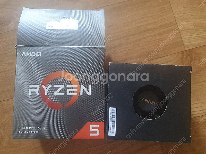 AMD 라이젠 5 3600 팝니다 기쿨[미사용]포함--2