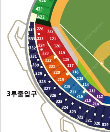 5월3일(토) 잠실 엘지 SSG 3루 오렌지석 2연석--0