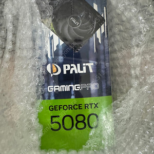 이엠텍 펠릿 PALIT RTX5080 게이밍프로 미개봉 새제품 팝니다.