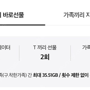 SKT 데이터 2기가