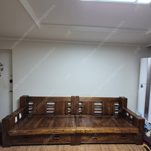 (가격내림) 참고을 물푸레나무 원목 4인 소파