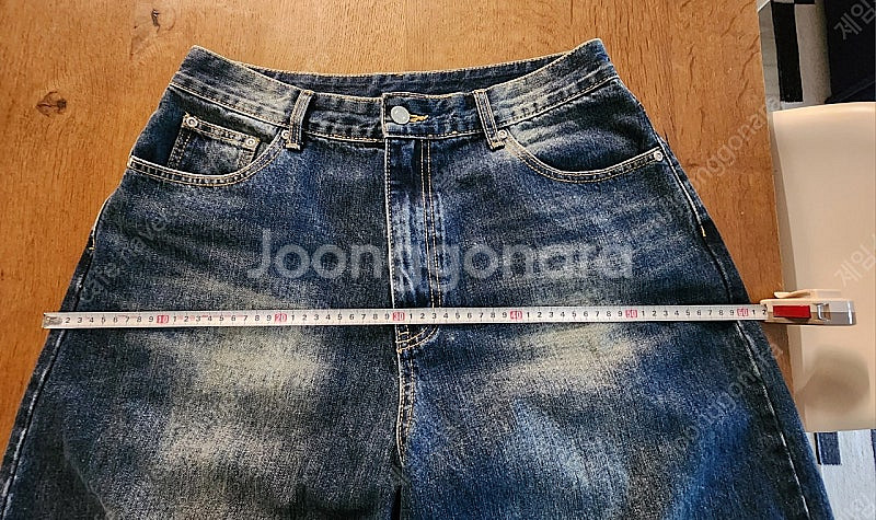 인템포 데님 와이드 팬츠 L--8