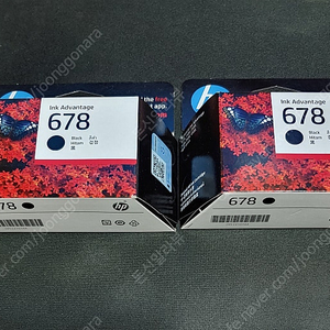 hp 프린터 카트리지 정품 678 미개봉 2개 일괄택포