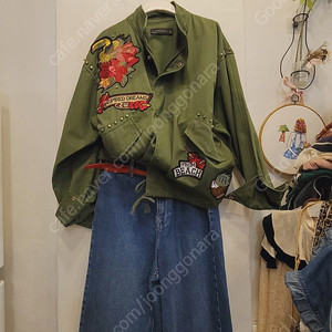 자라 자수와팬 야상