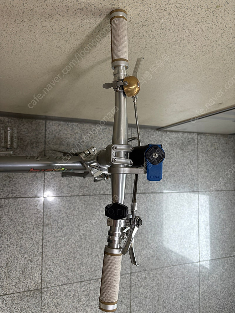 버디 birdy 클래식 실버 플래팅 미니벨로 접이식 자전거 이미지