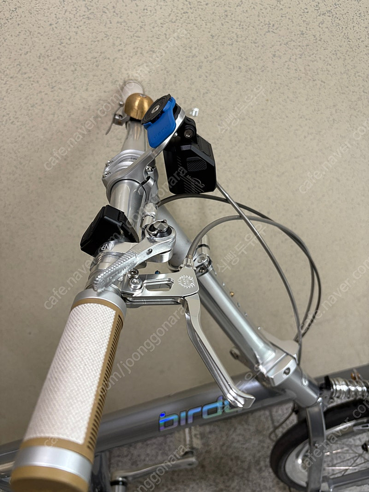 버디 birdy 클래식 실버 플래팅 미니벨로 접이식 자전거 이미지