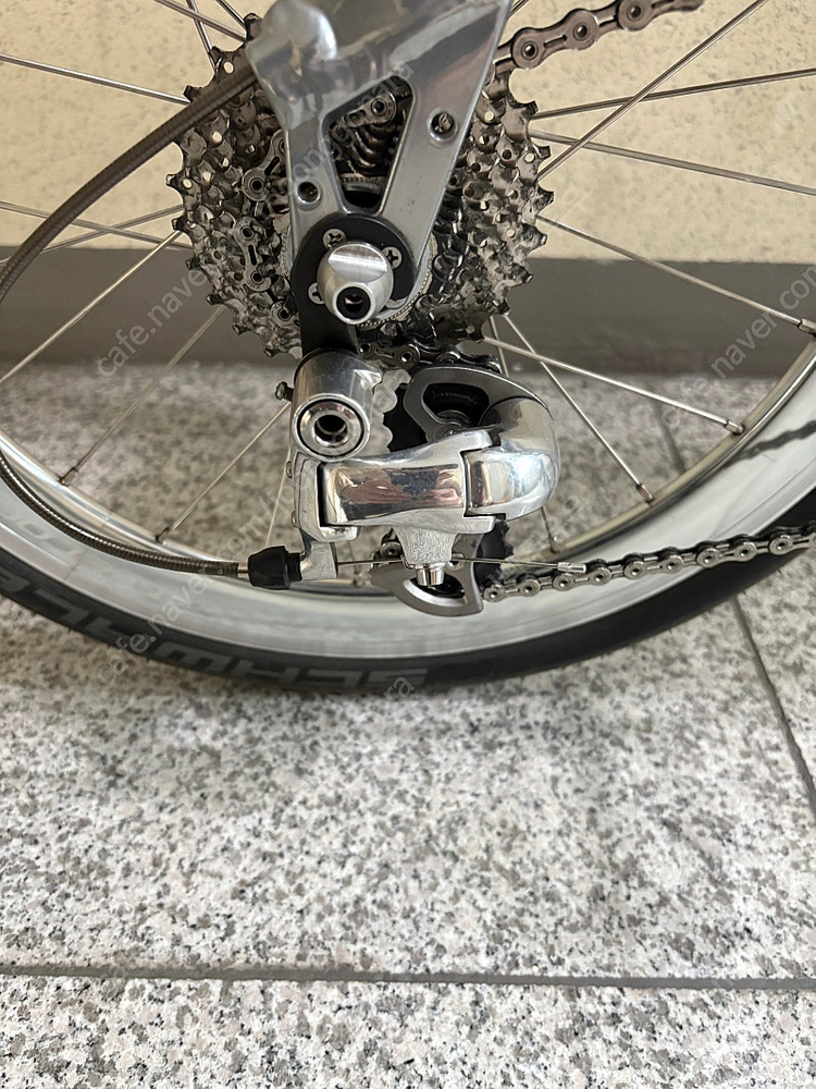 버디 birdy 클래식 실버 플래팅 미니벨로 접이식 자전거 이미지