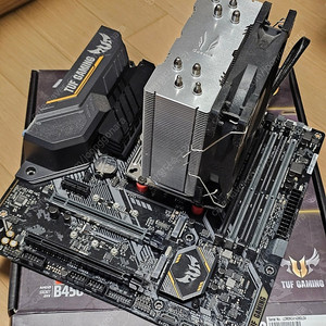 ASUS TUF B450M 메인보드 + AMD 5600 + 쿨러