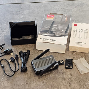 지윤 트랜스미션 무선 송신기 COV-01 + 짐벌 HDMI 케이블 패키지 일괄