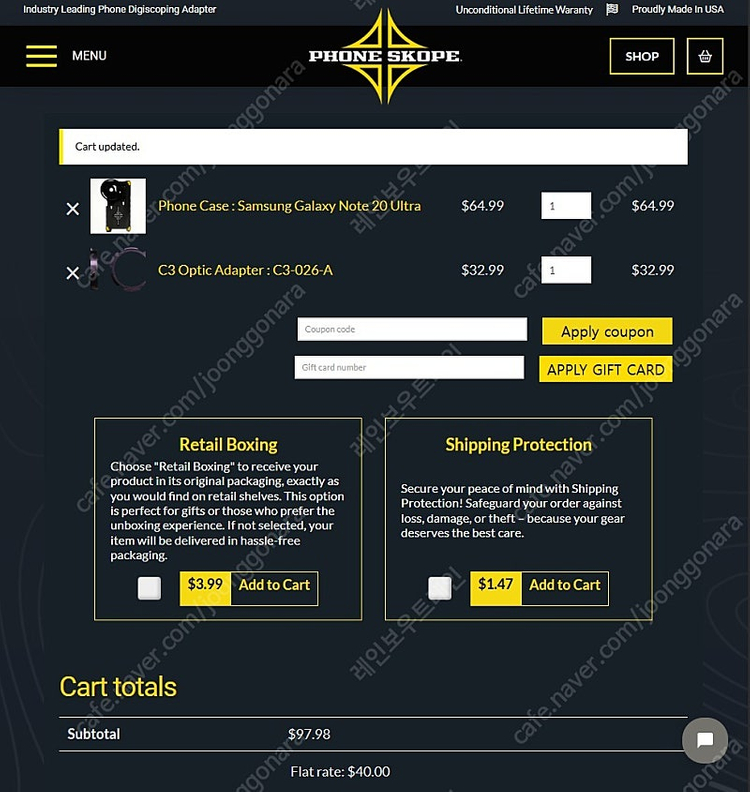 PHONESKOPE 필드스코프 디지스코핑 어포컬 어댑터 이미지