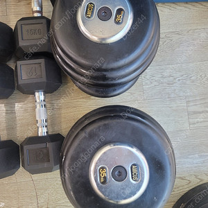 35kg 덤벨세트 팝니다 (3kg 육각덤벨 서비스)
