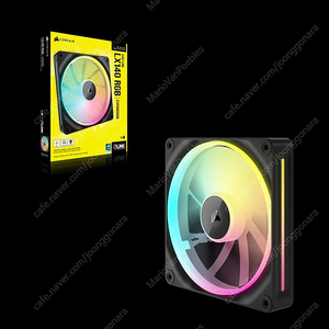 커세어 icue LX140 RGB 팬 (블랙, 미개봉)