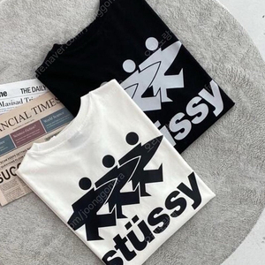 한정수량) stussy 스투시 서프워크 서핑 반팔 티셔츠 남여공용 2컬러