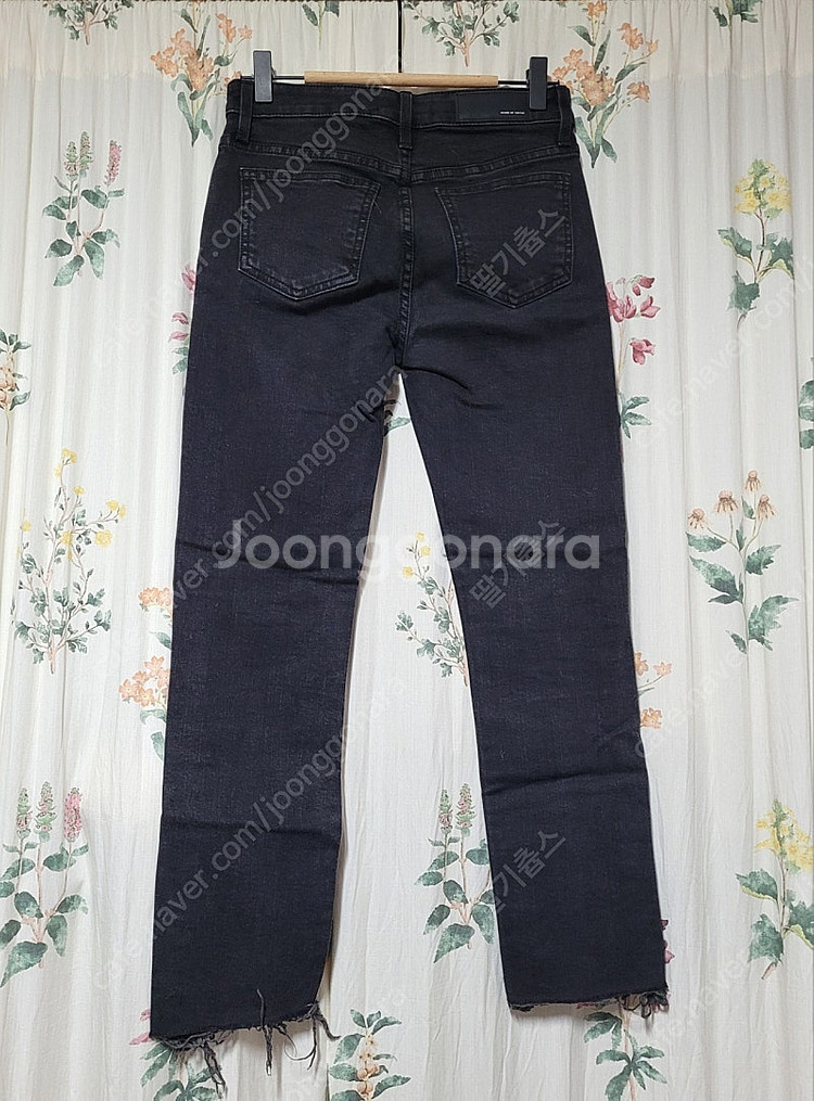 약기모 흑청바지 키작녀바지--1